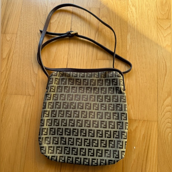 Fendi 2006 Zucchino monogram baguette crossbody bag - Picture 7 of 16